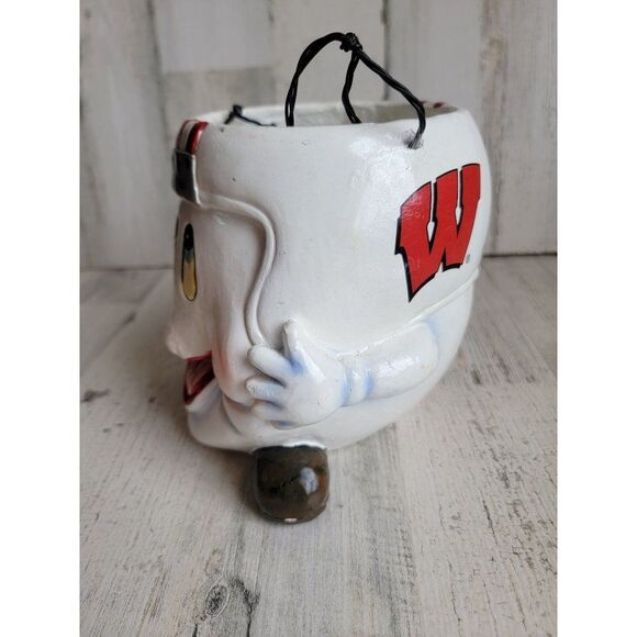 Wisconsin Badgers football trick or treat vintage basket candy Halloween ghost - Picture 3 of 11